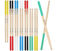 HEMOTON 12 Pairs Wooden Drumsticks 7a Non-slip Percussion Sticks for Adults with Durability and Stability, for Jazz Drums and Percussion Instruments Practice