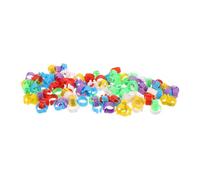 HEMOTON 120Pcs Multicolored Chicken Leg Bands with Numbers Reusable Poultry Foot Rings for Quick Attachment Flexible Fit and Identification Hens Roosters Quail and Pigeons