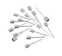 HEMOTON 120pcs Stainless Steel Basketball Pump Needles for Football Volleyball Rugby Leakproof Straight Inflation Pins Compatible with Air Pumps Portable Sports Ball Inflation Kit for