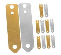 HEMOTON 12pcs Copper Zinc Electrode Set Zinc Strips for Roof Moss Electroplating Educational Experiments