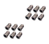 HEMOTON 12pcs Guitar String Cap Ferrule Mounting Buckle Through Body for Bass Accessories Guitar String Ferrules for Electric Guitar Body