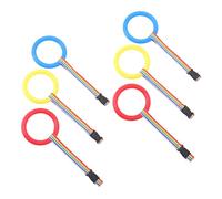 HEMOTON 12pcs Montessori Anti-Lost Walking Rope with Detachable Ring Handles for Classroom Transition Line Rope Safety Wrist Strap for Outdoor Kindergarten Use