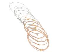 HEMOTON 12pcs Phosphor Bronze Strings Folk Guitar String Kit Replacement Acoustic Guitar Classic for Wooden Use