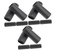 HEMOTON 12pcs Rubber Violin Bow Grip Replacement for Music Instrument Supply for Beginner Violinists and Fiddle Players Violin Bow Parts Accessory