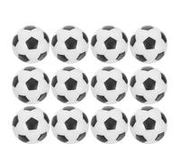 HEMOTON 12pcs Table Soccer Balls 32mm Black White Resin Replacement Set | Smooth Gameplay, Compact Size for Tabletops, Universal Fit for Offices and Game Rooms