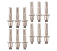 HEMOTON 12pcs Tungsten Steel Walking Stick Tips Hexagon Shape for Hiking and Mountaineering, High Durability Walking Stick Accessories Enhanced Terrain Grip for Trekking Pole Replacement