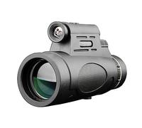 HEMOTON 12x High Magnification Monocular with Light for Outdoor Sightseeing, Convenient to Hold and Adjust Focus Single Handed, Made with Metal, Rubber and Optical Glass, for Kids
