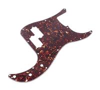 HEMOTON 13holes Standard Pb Bass Pickguard Replacement Scratch Plate for P-bass Guitar Deep Brown Tortoise Shell Finish Anti-scratch Protection Easy to Install