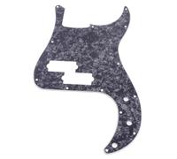 HEMOTON 13holes Standard Pb Bass Pickguard Scratch Plate Anti-scratch Protection Black Design for P-bass Guitar Easy Installation with Protective Film