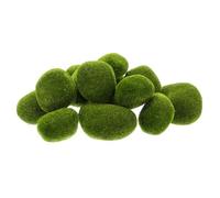 HEMOTON 13pcs Artificial Moss Rocks Decorative Simulated Moss Stones Lightweight Foam Balls Realistic Appearance for Home and Fairy Gardens Landscape and Mini House Decoration