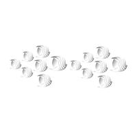 HEMOTON 14pcs Fish-Shaped Mirror Wall Art Decals Modern Home Decor Sleek Reflective Finish Self-Adhesive Vinyl Sticker for Office and Bathroom Walls