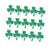 HEMOTON 150Pcs DIY Non Woven Clover Accessories for Headdress Making Handmade Material Durable Green St Patrick Day Party Craft Supplies