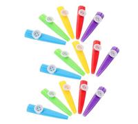HEMOTON 15pcs Musical Instruments for Boys and Girls Kazoo Toy Plastic Kazoo Flutes Trombone for Parties