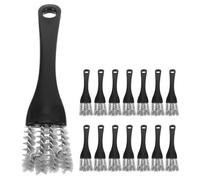 HEMOTON 15pcs Pet Birdcage Cleaning Brush Pet Bird Cleaner Grill Grate Cleaner Bird Cage Remover Bbq Wire Brush for Grill Bbq Black
