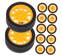 HEMOTON 15pcs Replacement Car Wheels Boys and Girls Playthings Toy Wheels for Boys and Girls Diy Craft