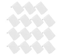 HEMOTON 15pcs Shower Soap Bag Mesh with Drawstring for Outdoor Activities and Travel Shower, Exfoliating Foam Net Soap Saver Pouch in Classic White Pe Material with Metal Lock, Minimalist