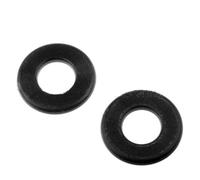 HEMOTON 16pcs Black Pvc Foosball Washers for Rod Bearing and Rubber Bumper, Protective Buffer Accessories for Table Football Machines, Simple and Elegant Design