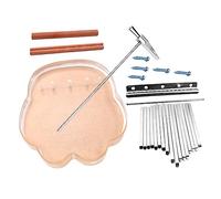 HEMOTON 17-key Acrylic Kalimba Thumb Piano Diy Kit Body, African Finger Piano for Beginners, Portable Musical Instrument for Christmas and Birthday