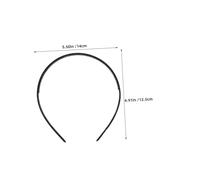 HEMOTON 18pcs Black Plastic Headbands with Tooth Comb for Women and Men Nonslip Hair Bands for Secure Styling DIY Hair Accessories for Face Washing Makeup Yoga