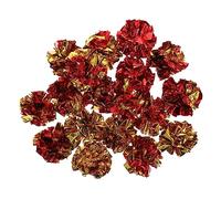 HEMOTON 18PCS Colorful Crinkle Balls for Cats Lightweight Cat Balls for Play Stimulation Fun Crinkle Sound for Kittens present Random Color