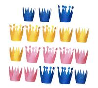 HEMOTON 18pcs Elegant Birthday Crown Hats Prince Crowns for Boys and Girls Adults Party Decor
