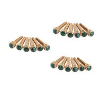 HEMOTON 18pcs Guitar Brass Bridge Pins Abalone Dot for Acoustic Guitars Easy Sound Improvement