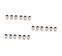 HEMOTON 18pcs Guitar String Ferrules Caps for Electric Guitar Mounting Buckles Bridge Buckle Practical String Caps for Parts