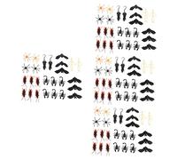HEMOTON 192 pcs Halloween Simulation Prank Realistic Insects Skeletons Fake Mouse for Spooky Party Decorations and Trick Props DIY Plastic Accessories