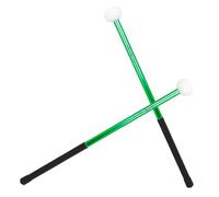 HEMOTON 1pair Felt Head Aluminum Alloy Fixed Pitch Drumsticks for Marching and Practice Rugged and Design Suitable for Drums and Snare Drums Green