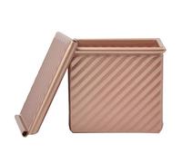 HEMOTON 1pc Aluminum Alloy Non-Stick Toast Mold with Cover Bread Baking Tray for Home Bakery Restaurant High Temperature Resistant Easy to Kitchen Tool