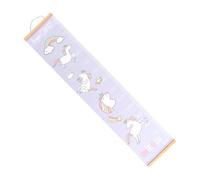 HEMOTON 1pc Hanging Height Ruler Babyboy Wall Sticker Decor Wall Hanging Measurement Chart Decor The Hanging Ruler Growth Chart Cartoon Purple Wooden Canvas Child