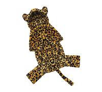 HEMOTON 1pc Leopard Pattern Dog Coat Winter Puppy Clothing for Outdoor Activities Warm Cosplay Apparel Fashionable
