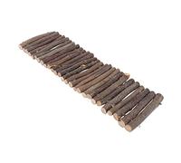 HEMOTON 1Pc Natural Wood Hamster Hiding Fence Durable Pet Grinding Tool for Animals Safe and Supply Light Brown Color for Hamsters and Other Pets