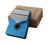HEMOTON 1pc Wooden Tone Thumb Piano Kalimba for Beginners Elegant Design Easy to Play Musical for Music Gem and Butterfly Floral
