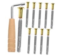HEMOTON 1set Lyre Harp Tuning Pin Wrench Replacement Accessories for Tuning and Maintaining Lyre for Beginners and Enthusiasts Includes String and Column Kit