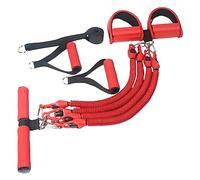 HEMOTON 1Set Multi Functional Resistance Rope Kit High Elastic Yoga Pull Rope for Home Gym Portable Fitness Pedal Band for All Ages for Stretching and Tension Exercises