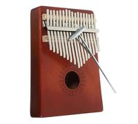 HEMOTON 1set Portable Thumb Piano Kalimba Key Finger Piano Cleaning Cloth for Beginners Easy to Carry Hand-polished Design for Music and Casual Players