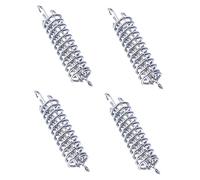 HEMOTON 1set Rope Buckle Hiking Turnbuckle Tent Rope Buckles Strong Tension Adjustable Ropes Aluminum Cord Tent Guide Rope Coils Spring Rope Buckles Silver Stainless Steel 4pcs