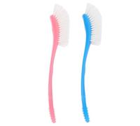HEMOTON 1set Water Bottle Cleaner Milk Water Bottle Brush Water Bottle Straw Cup Small Vacuum Bottle Cleaner Brush Long Bottle Cleaning Brush Curved Head Pink Bottle Brush Color 2pcs
