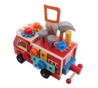 HEMOTON 1Set Wooden Montessori Tool Bench for Early Learning Pretend Play for Boys and Enhances Motor Skills with Nut and Bolt Function Educational Tool Set