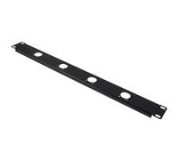 HEMOTON 1u 4-port Hinged Rack Panel Cable Organizer Wire Management Panel for Xlr Connectors and Home Networking Cold-rolled Steel Wire Storage Rack Suitable for Studios and Network