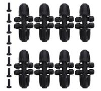 HEMOTON /2 Inch to 1/4 Inch Drip Irrigation Manifold Connector with Six-Outlet Layout, Push-to-fit Plastic Fitting for Garden Beds and Narrow Planting Strips, Universal Compatibility