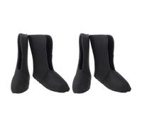 HEMOTON 2 Pairs Men's Snow Boot Liners, Black Plush Oxford | Removable for Easy Cleaning, Moisture Resistance, Better Traction and Improved Comfort, for Winter Hikers
