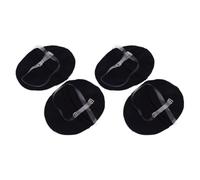 HEMOTON 2 Pairs of Black Polyester Underarm Sweat Pads with Adjustable Shoulder Straps, Wear-Resistant and Comfortable Sweat Shield, for Use in Dress Shirts and T-Shirts