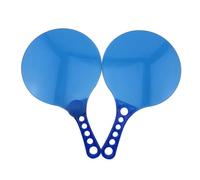 HEMOTON 2 Pairs Plastic Badminton Ball Paddle Rackets Outdoor Beach Racket Set Without Ball Suitable for Family Sports and Beach Games Random Color