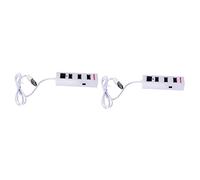 HEMOTON 2 Pcs 4 Ports Usbhub Usb Hub Data Transfer Hub Extension Line Portable Usb Extension Adapter Cable Splitter Computer Cable Adapters Usb Adapter Usb 2.0 Adapter Charger Diffuser