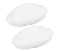 HEMOTON 2 Pcs Mushroom Ceiling Fan Light Cover with Soft Lighting and Sturdy PC Material, Modern Round Flush Mount Lamp Shade for Bedrooms and Balconies