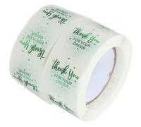 HEMOTON 2 Rolls Adhesive Dot Stickers for Jars and Food Containers, Self-Adhesive Circle Labels for Office and Home Use, 2 Rolls of Removable Envelope Seal Stickers