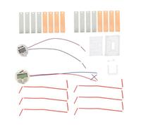 HEMOTON 2 Sets DIY Fruit Battery Science Experiment Kit for Potato Clock Electronic Learning with Zinc-copper Easy Assembly Science Kits for Boys Explore Electricity and