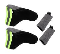 HEMOTON 2 Sets Gray Oxford Cloth Crutch Handle Covers with Anti-Slip Cushions Ergonomic Forearm and Underarm Crutch Grip Pads Washable Comfortable Mobility Aid Accessories